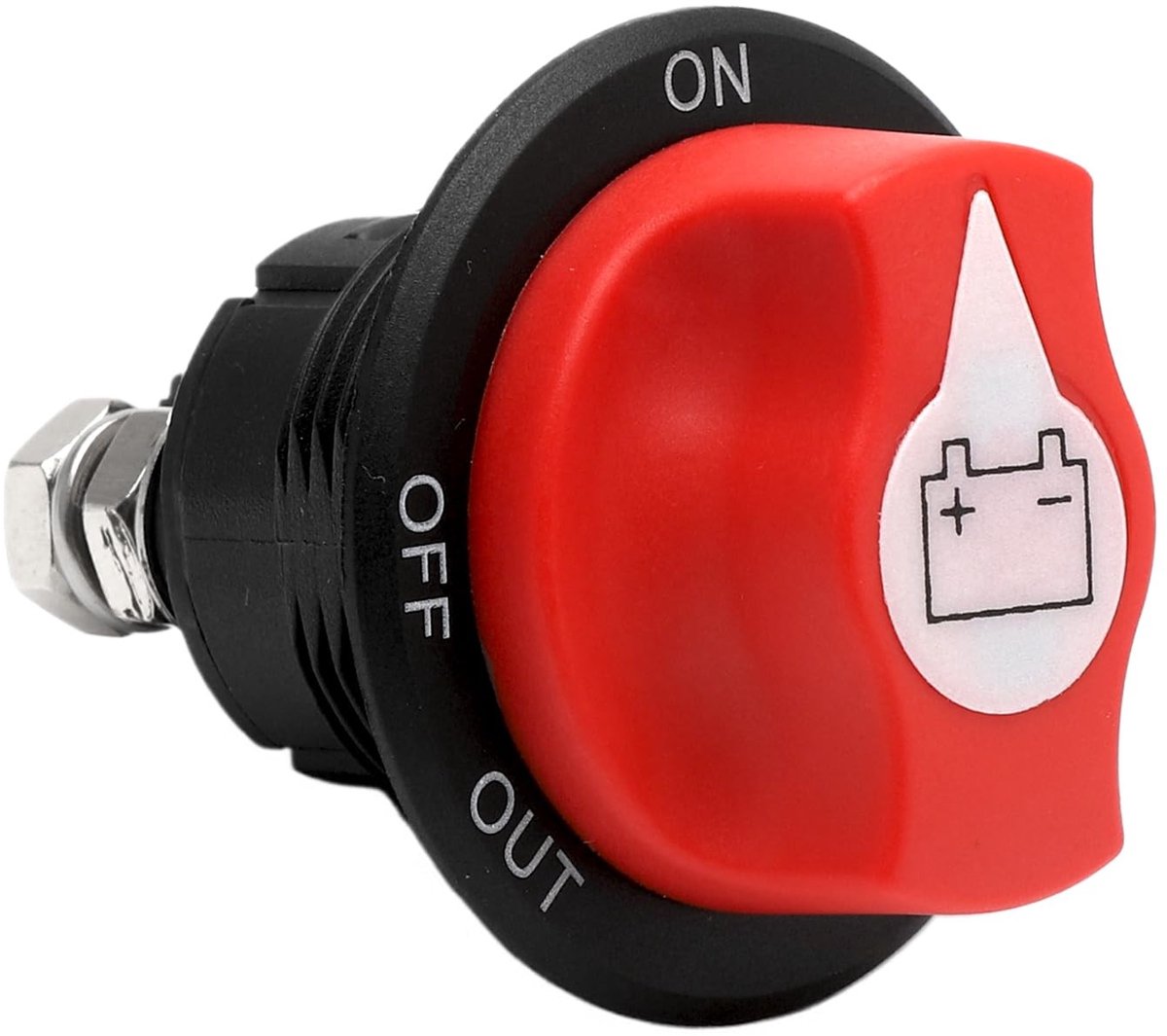 aladdien - Accu-scheidingsschakelaar - Hoofdschakelaar 100 A - Stroomonderbreking voor auto - 12 V-48 V - Ideaal voor motorfiets en marine - Veiligh..