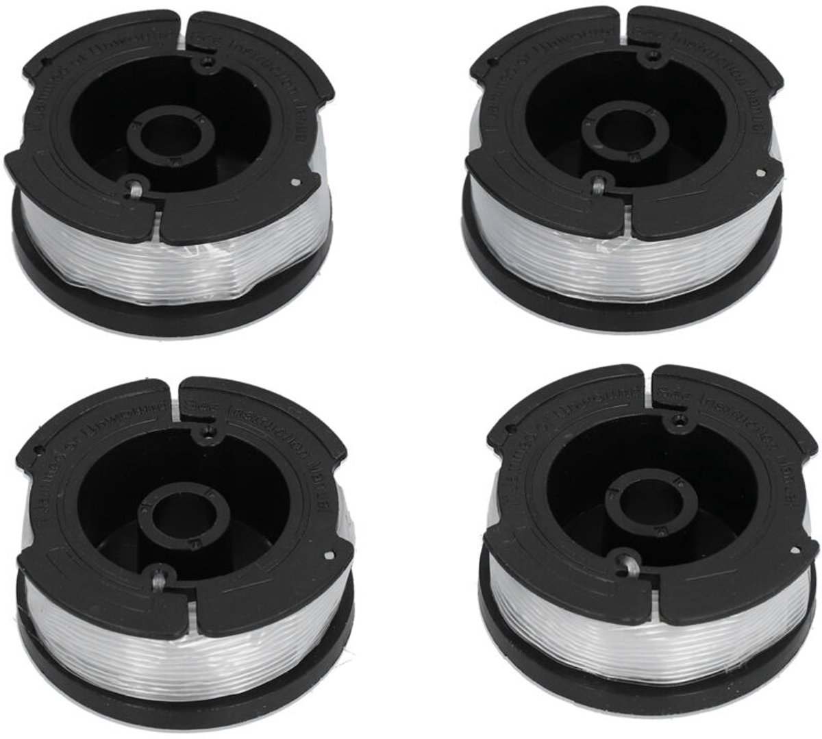 4-delige vervangingsspoelset geschikt voor grasmaaiers, 9 geschikt voorer, 0,65 mm, geschikt voor model QL55.