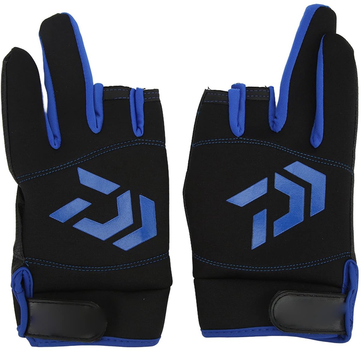 aladdien - Touchscreen Vishandschoenen - Antislip en Ademend - Blauwe Vingerloze Handschoenen - Perfect voor Outdoor Vissen - Zelfklevend Ontwerp