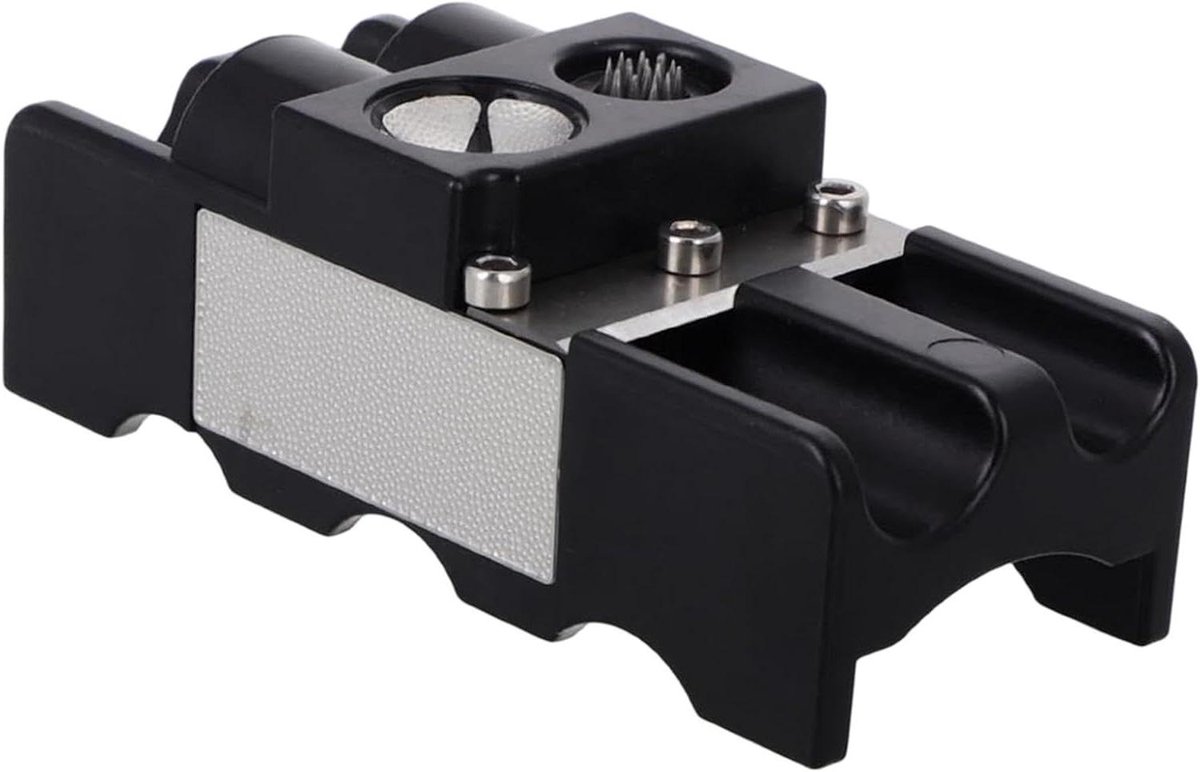 Keu Tip Shaper - Reparatiegereedschap Keu - Biljart Prestaties Verbeteren - Multifunctioneel Onderhoud - 9x4x4 cm - Zwart