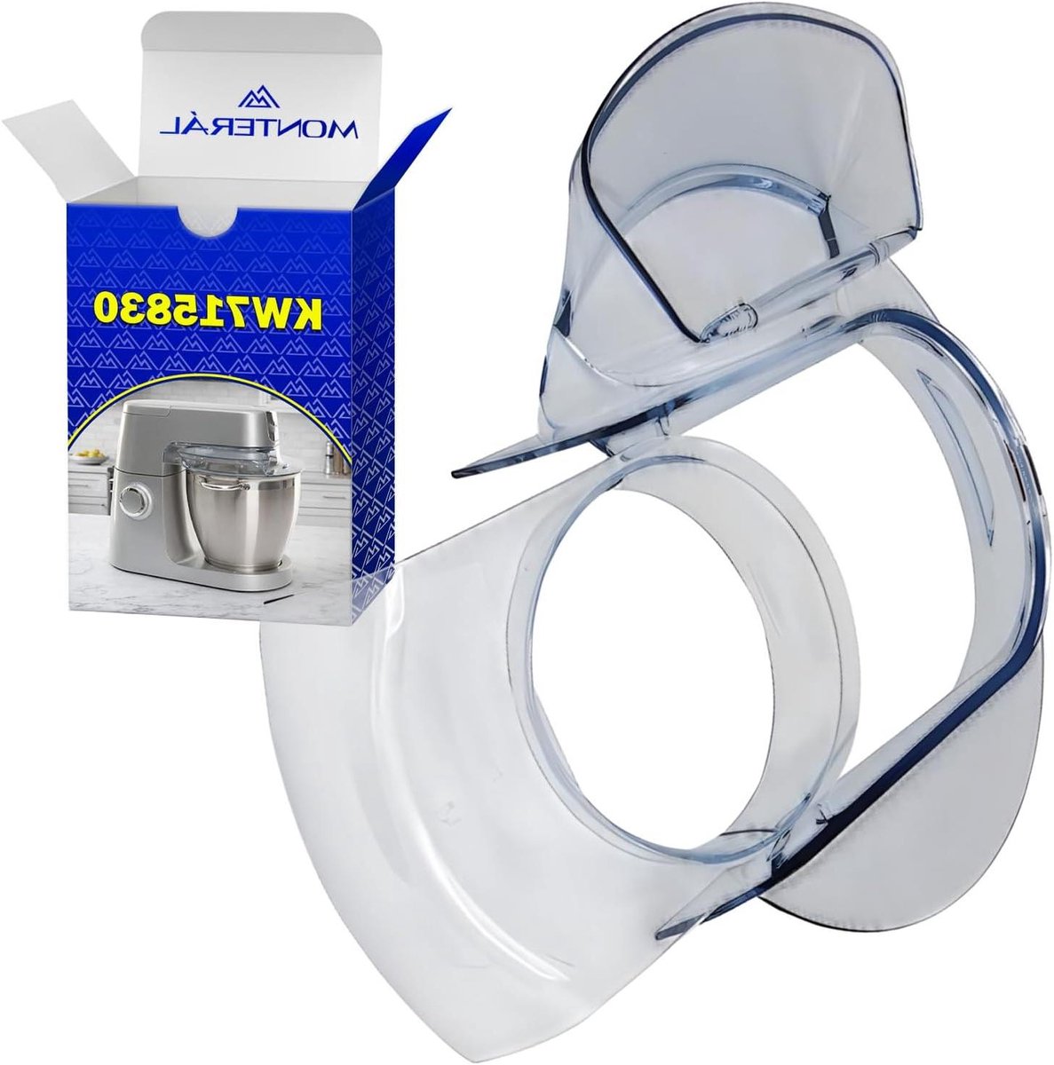 Spatbescherming Keukenmachine - Deksel Accessoire - Schoon Bakken - Originele Pasvorm - 20 x 10 cm - Transparant