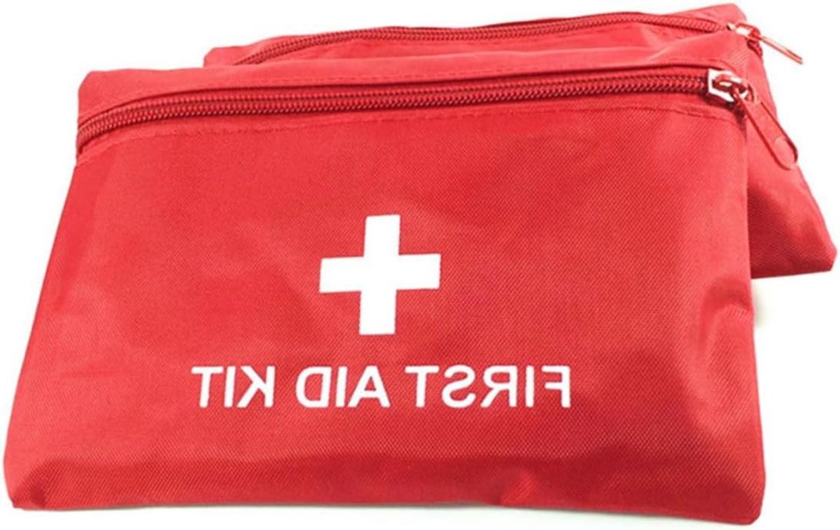 Lege EHBO-tas Organizer - Noodpakket Tas - Reizen en Werk - Slijtvast Oxford Stof - 16 x 11 cm - Zwart