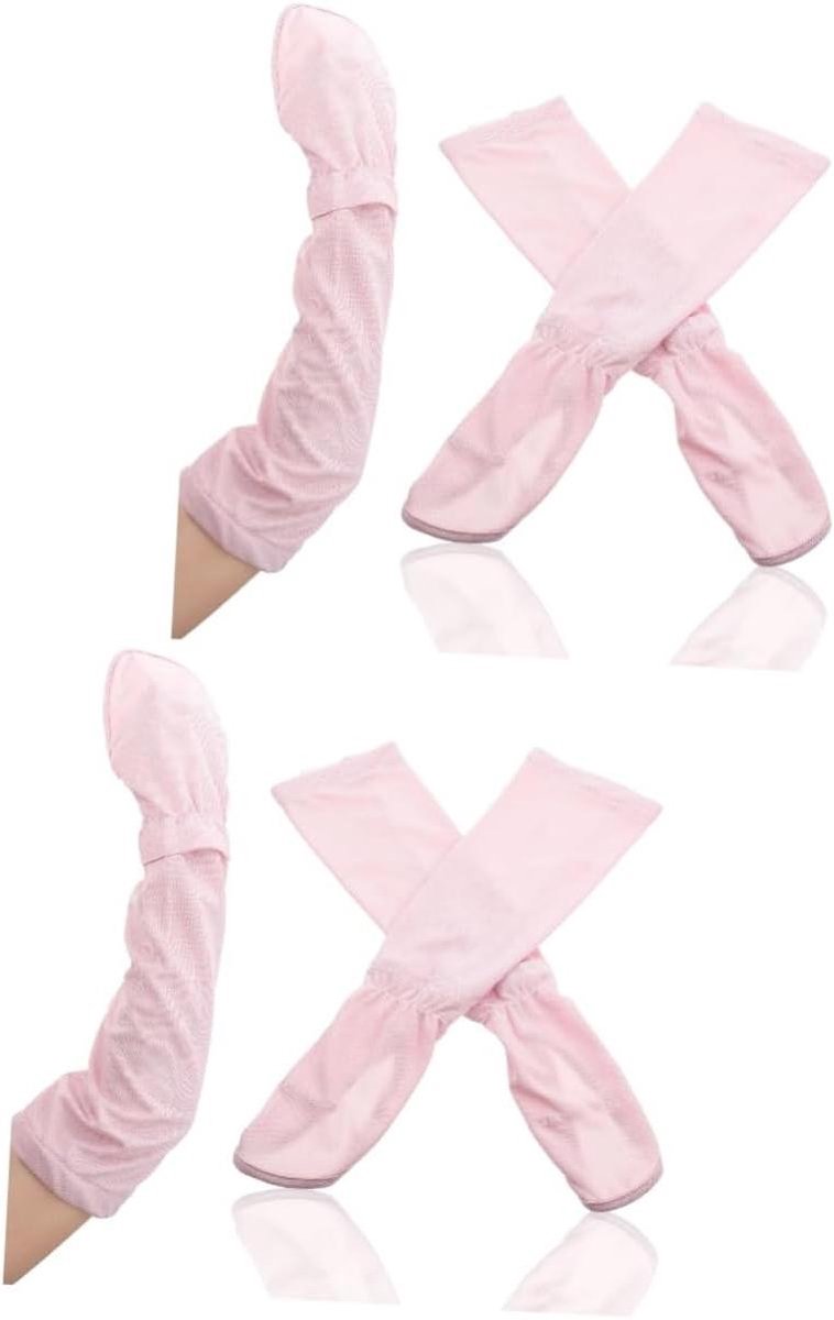 Zonnebrand Mouwen - Armhoezen Bescherming - Buiten Activiteiten - Ademend Materiaal - 50 cm Lengte - Roze