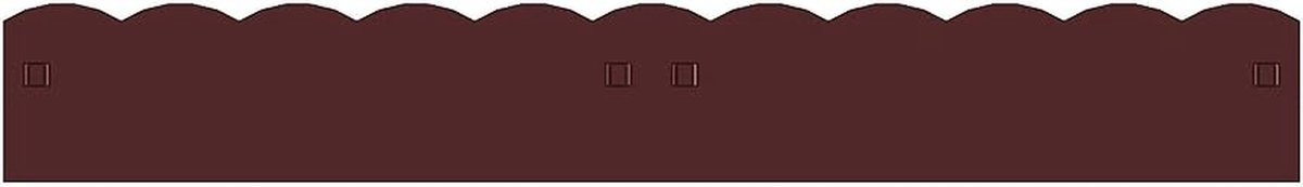 Tuinrand Afscheiding - Metaalrand Bodem - Tuin Decoratie - Roestwerend Gecoat - 91 cm Lengte - Brons