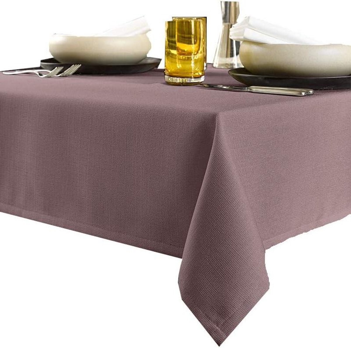 Tafelkleed - Eettafelkleed - Dineren Presenteren - Duurzaam Polyester - 145 x 260 cm - Taupe