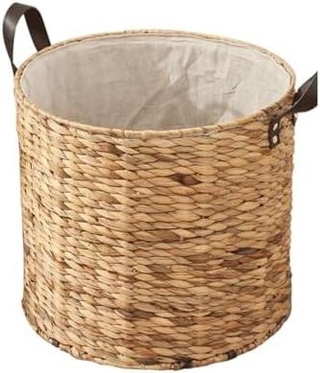 Wicker Laundry Basket - Storage Bucket - Kleding Opbergen - Met Voering - 30x23cm - Natuurlijk