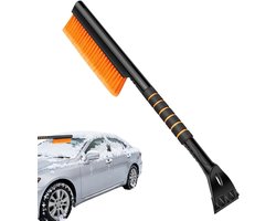 Auto Sneeuwborstel - Vorstschraper - Winterklaar Maken - Ergonomisch Golfontwerp - 35 cm - Zwart