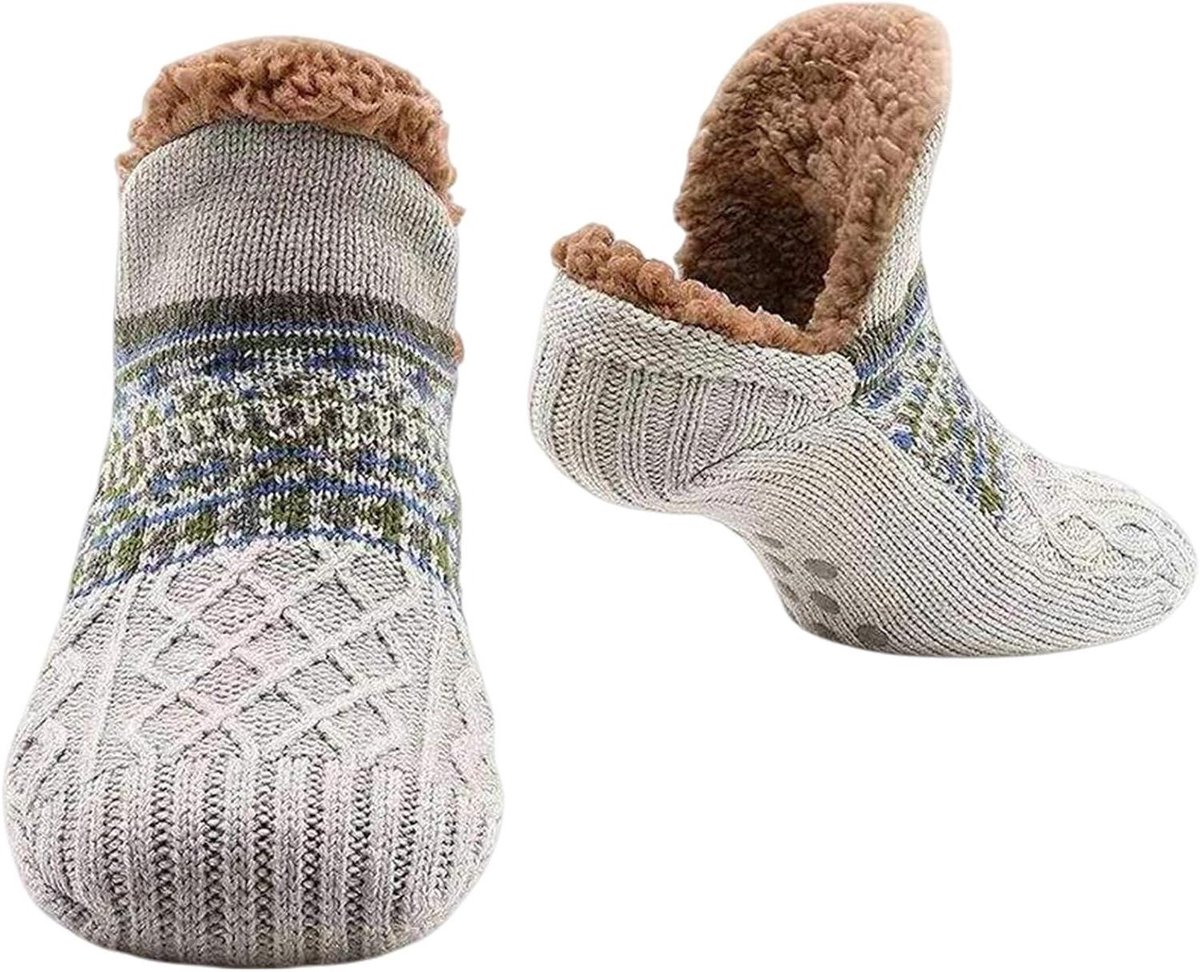 Huissokken Heren - Dames Sokken - Binnen Comfort - Antislip Clips - Dikte - Thermo