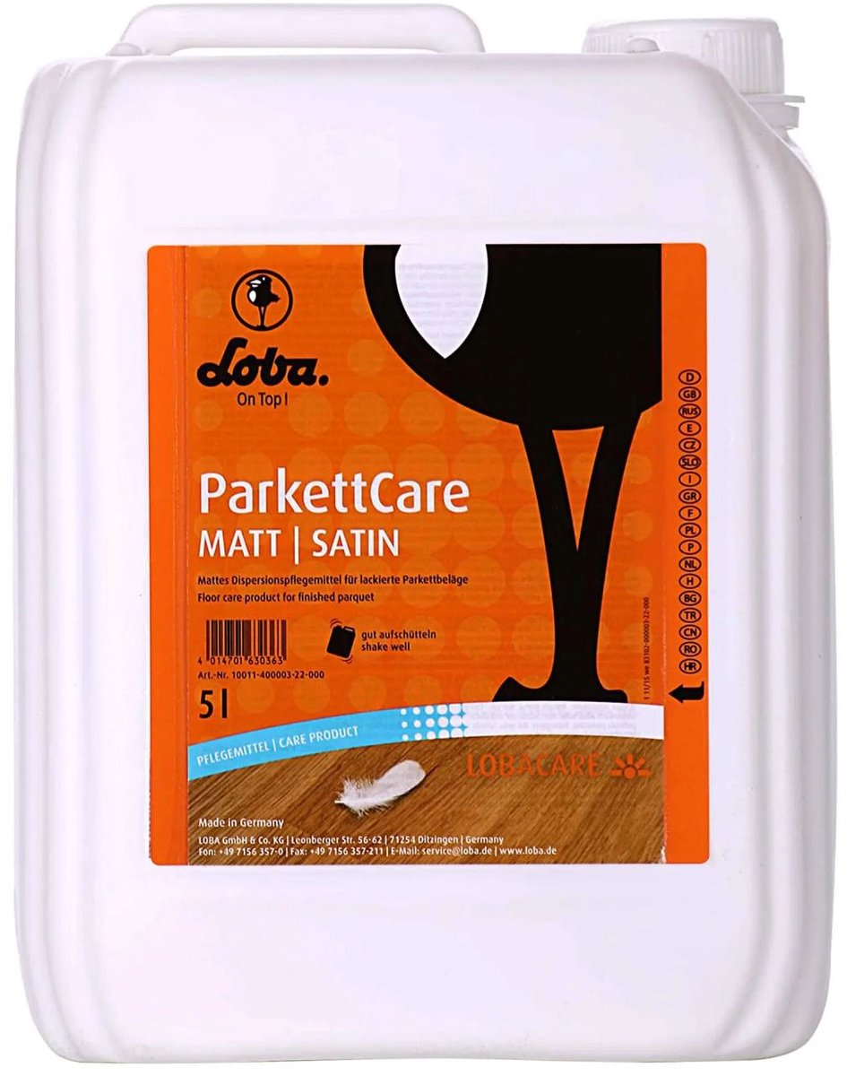 Parket Onderhoud Mat 5 Liter – Reiniger & Polish voor Matte Parketvloer