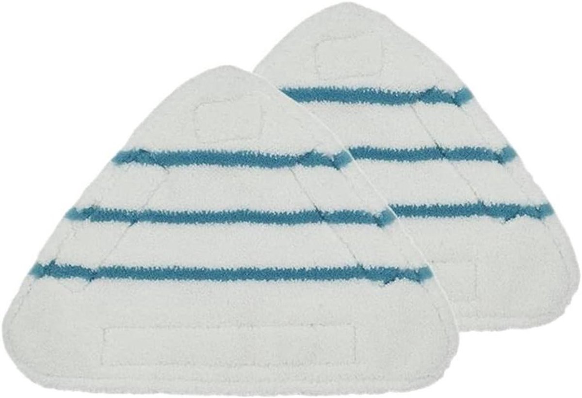 Stoommop Pads - Vervangende Doeken - Grondig Reinigen - Machinewasbaar - 2 Stuks - Grijs