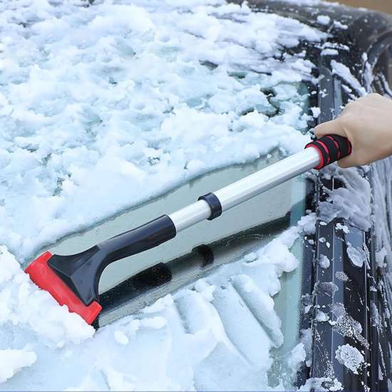 Klapschep, multifunctionele opvouwbare autoschep, lichtgewicht sneeuwschep gereedschap met verdikte sponsgreep om te ontdooien van Merkloos	 — afbeelding 4
