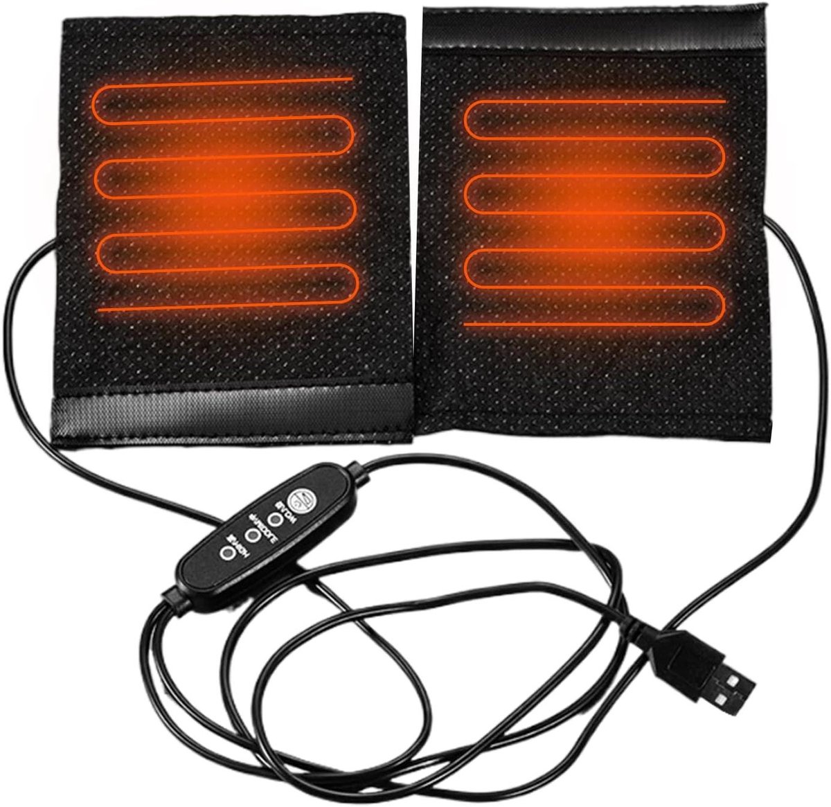 Verwarmde Zetel - Elektrisch Kussen - Reizen en Werk - USB Aangedreven - 20x10x10 cm - Grijs