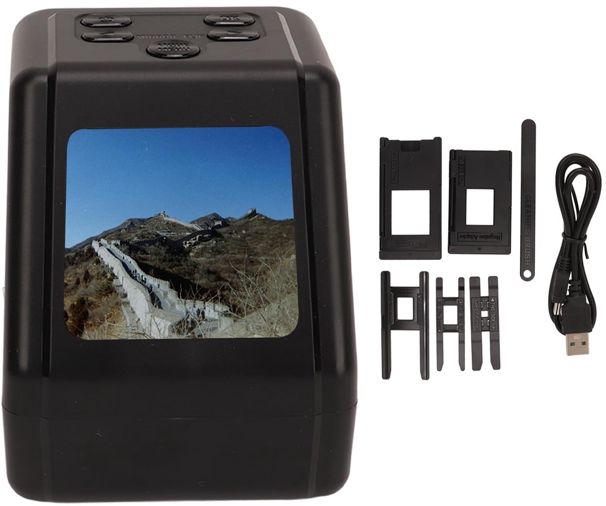 aladdien - Diascanner - Digitale filmscanner - Converteert verschillende filmformaten - 22 MP - Negatieve filmscanner - Geschikt voor archivering