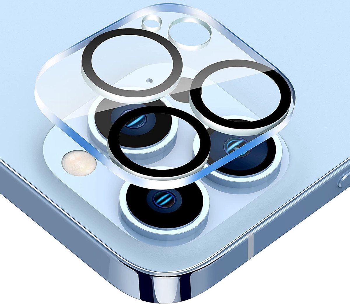aladdien - Lensbeschermer - HD Clear - Krasbestendig - Compatibel met iPhone 13 Pro - Camera Beschermfolie - 3 Stuks - Ideaal voor smartphonegebruik