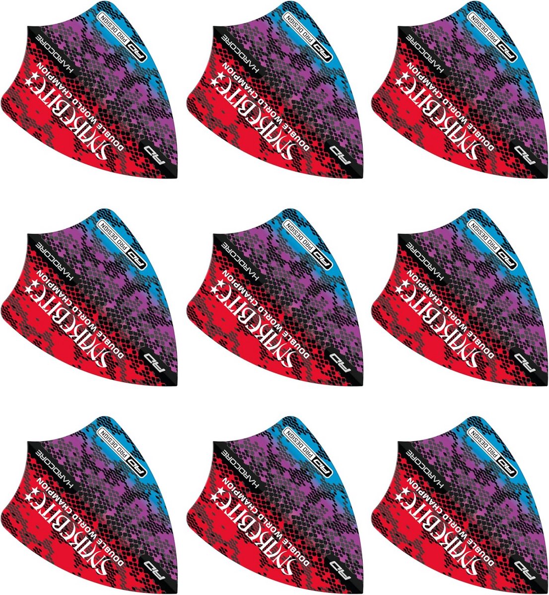 Dartpijlen Set van 9 Stuks - Hardcore Freestyle Darts voor Precisie en Snelheid
