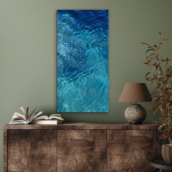 Décoration murale Métal - Aluminium Peinture Industrielle - Mer - Golf - Water - 40x80 cm - Dibond - Photo sur aluminium - Décoration murale industrielle - Pour le salon / chambre