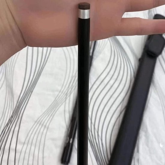 Biljartkeu - Pool Stick - Biljart Spelen - Koolstofvezel Constructie - 147CM - Zwart van Merkloos — afbeelding 5