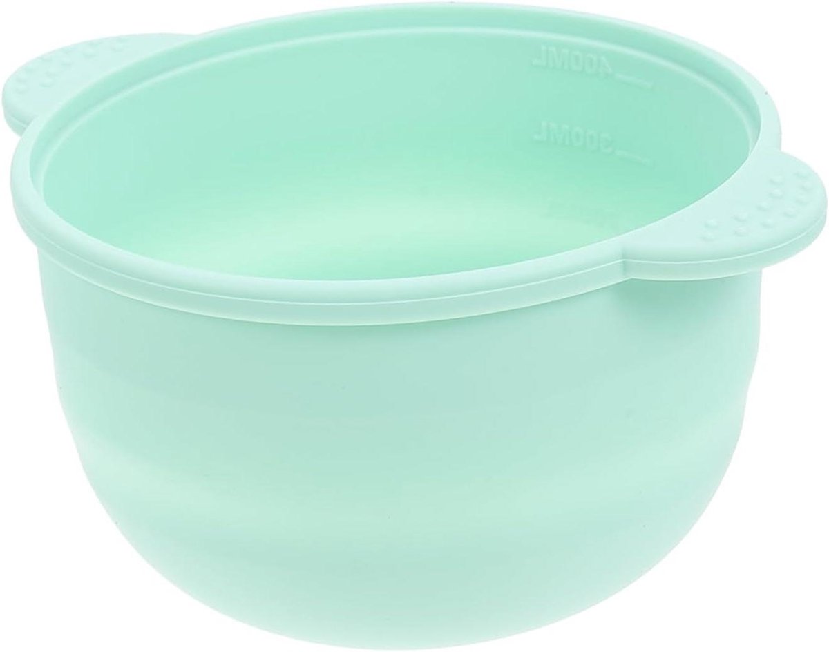 Wax Smeltkom - Harsverwarmer Accessoire - Ontharen Thuis - Anti-aanbaklaag - 13 x 10.5 cm - Lichtgroen