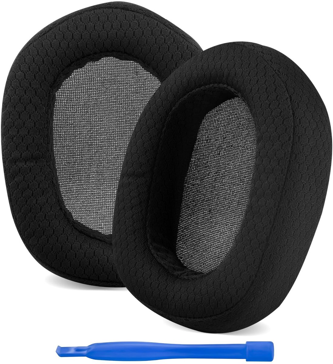 aladdien - Vervangende oorkussens - Headset Oorkussens - Verhoog het comfort - Zwart - Mesh Stof - Ideaal voor Logitech G335 - Geschikt voor gaming