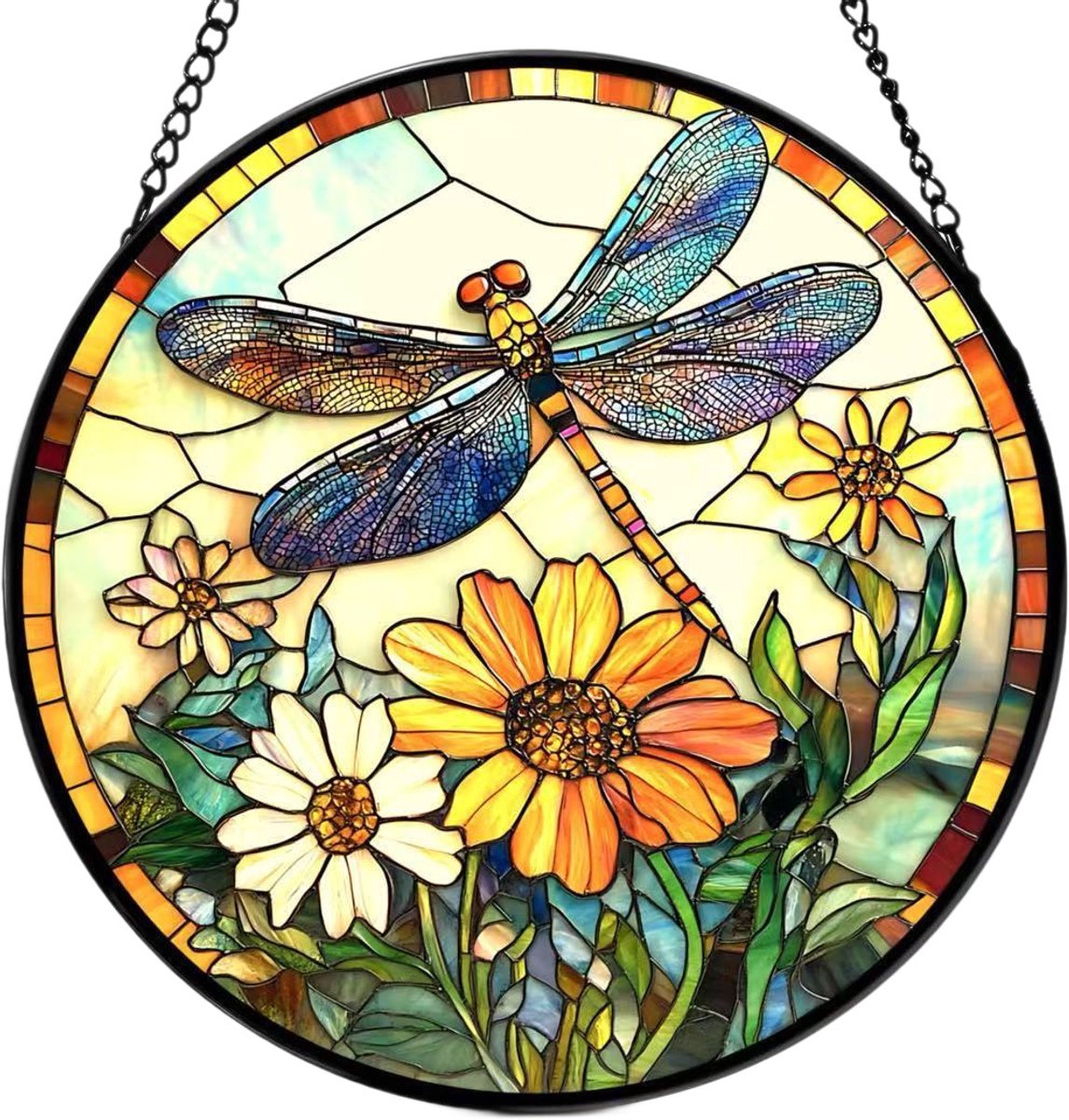 Glazen Zonnevanger | Transparante maanvormige zonnevanger/dromenvanger | Elegante raamdecoratie die een warme sfeer in huis creëert | Woondecoratie | 16 cm | Stijl 40