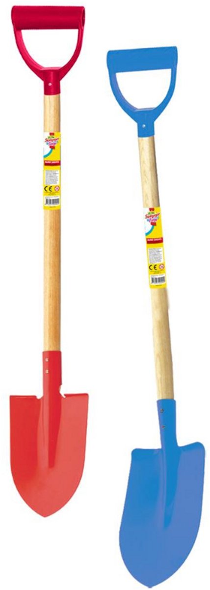Clown beach Strandschep (punt) (rood) 101 cm