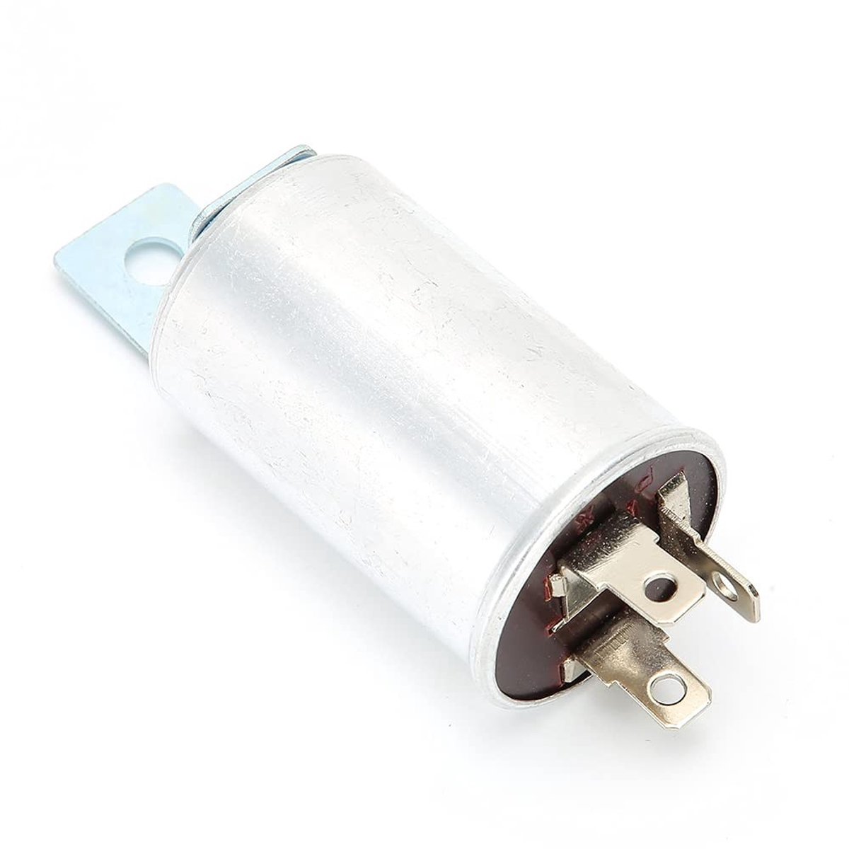 ONF3 - Relaiseenheid - 12V 3-pins relais - Aluminiumlegering - Zilverkleurig - Geschikt voor oldtimers - Inclusief 1 relais-eenheid