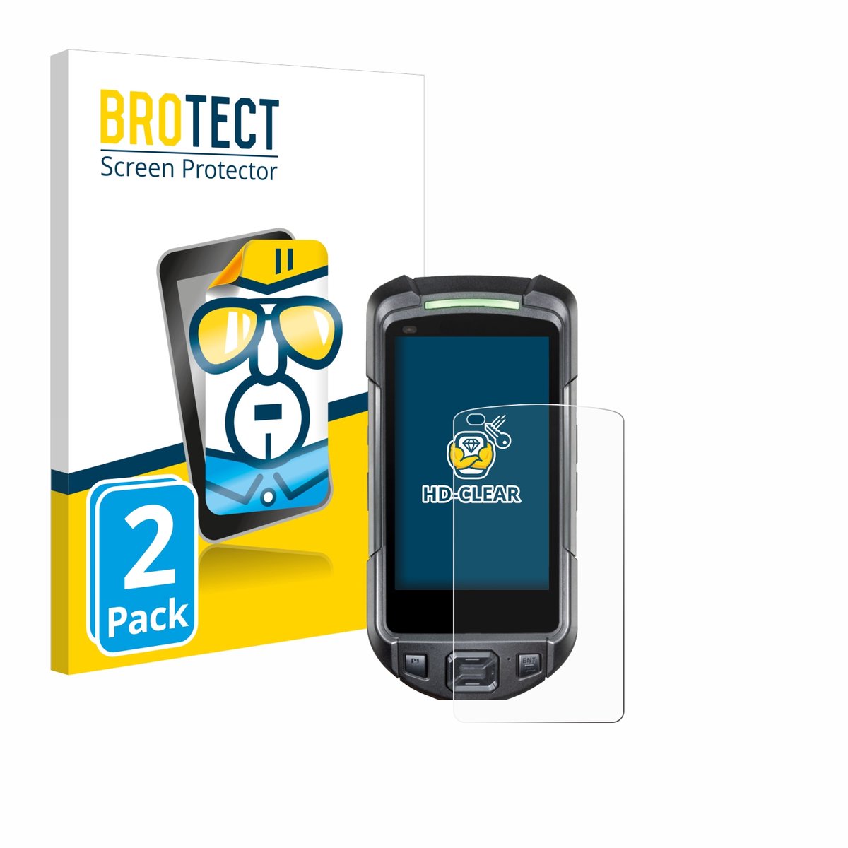 BROTECT - Screenprotector voor Keyence BT-A700 - Folie Beschermfolie transparant 2 Stuks