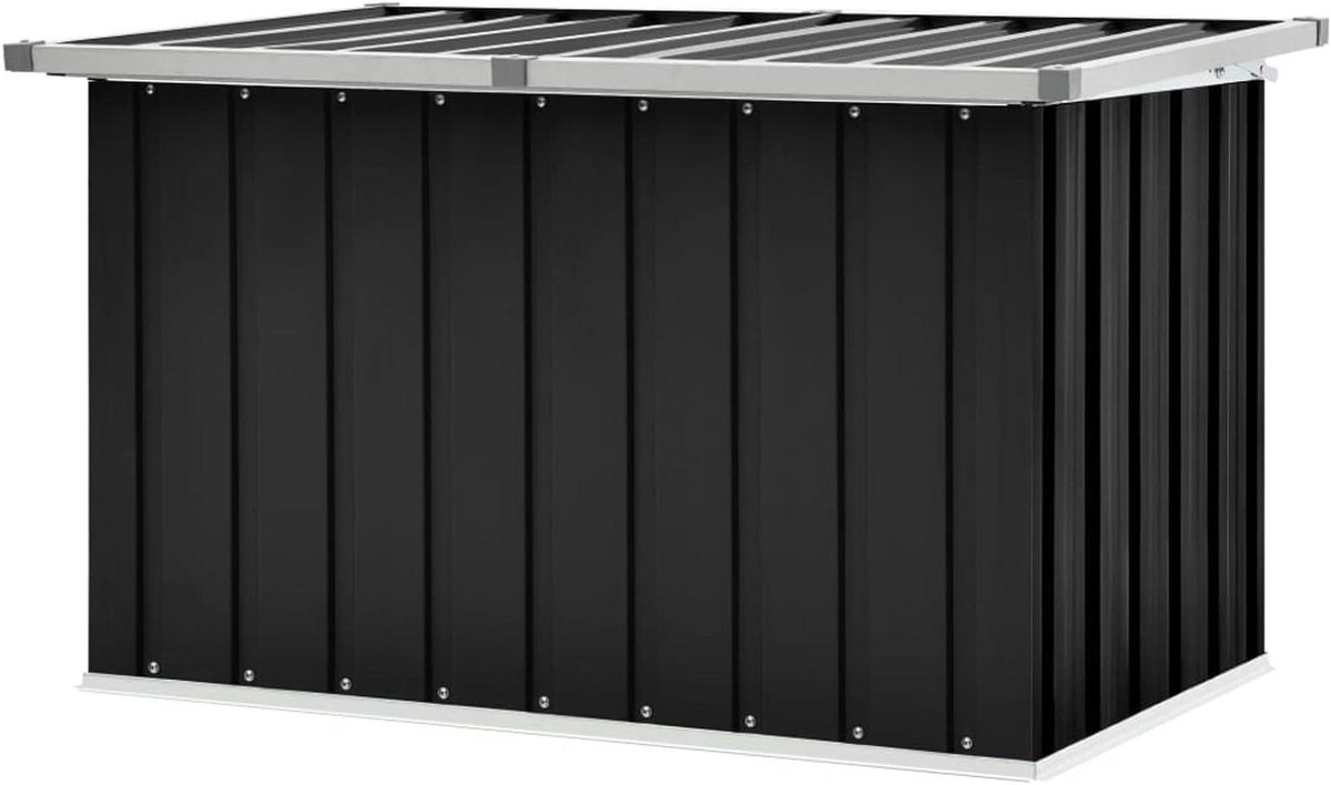 Tuinbox - Opbergbox tuin - Tuin opruimen - Robuust staal - 109 cm - Antraciet