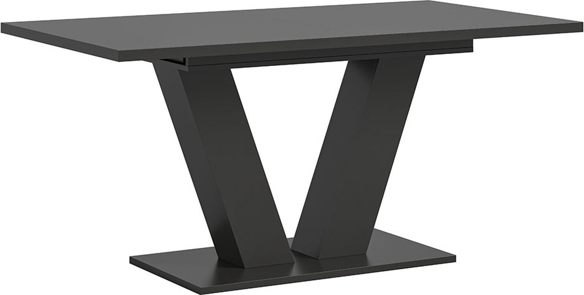 Uitschuifbare Eettafel Motion Emob - Spaanplaat Grijs - 150-190x76x90 Cm