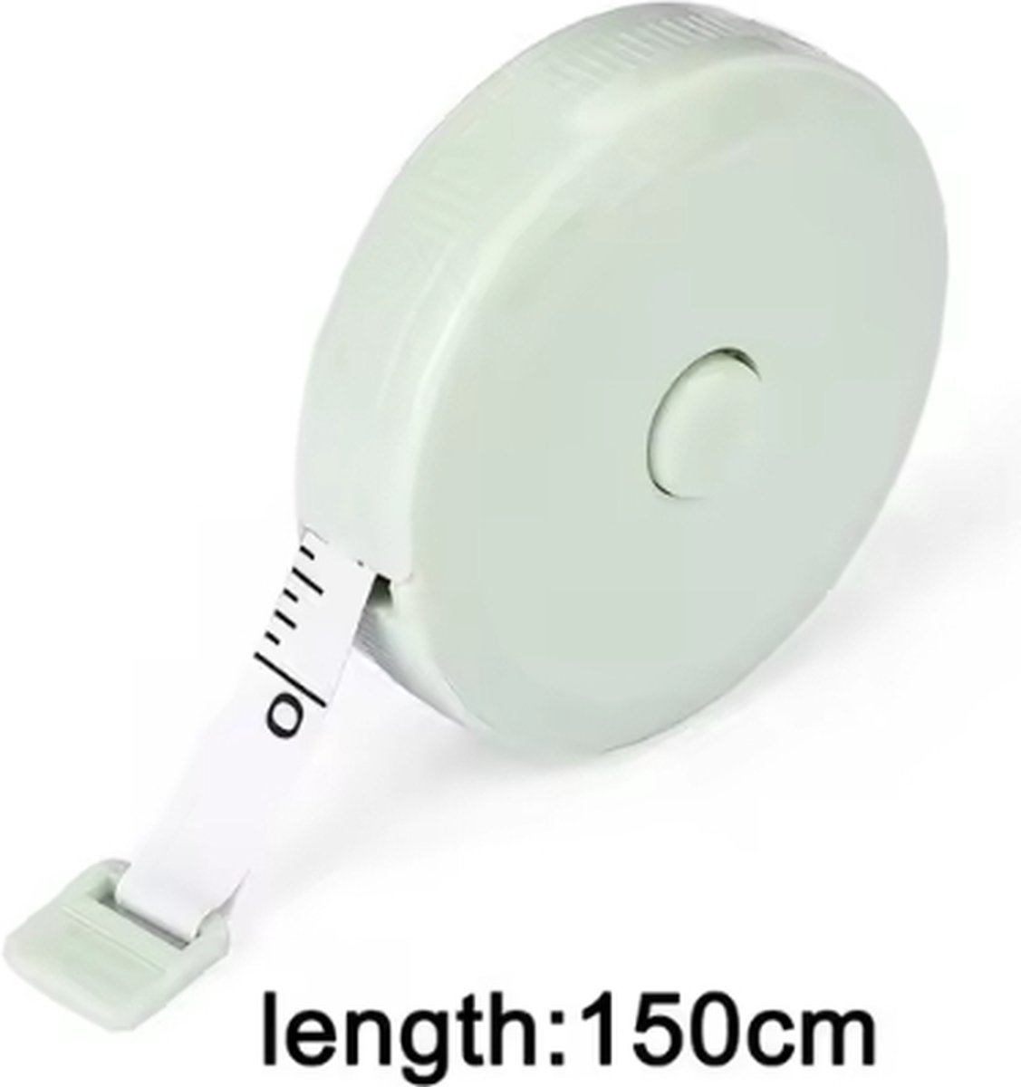 Scoby - Rolmaat - Meetlint voor Lichaam - Omtrekmeter - Kleding Meetband - Uitrolbaar 1.5 Meter - Groen