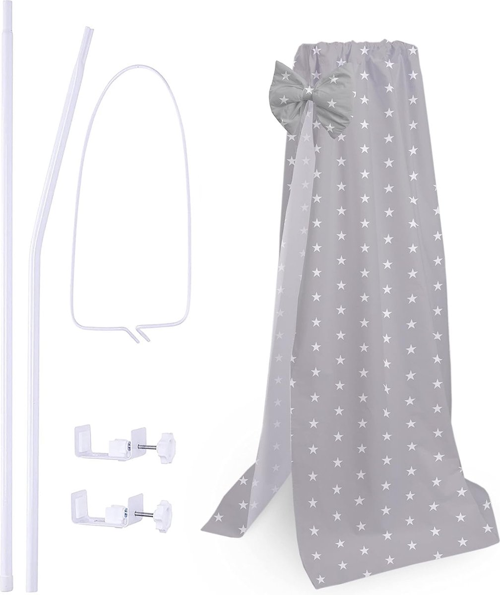 Goodivery ® Babyslaapkamer Hemelhouder met Luxe Stoffen Hemel voor Ledikant of Wieg