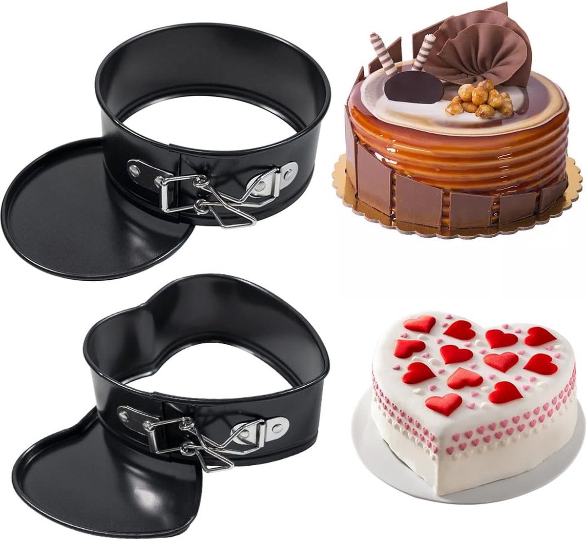 Goodivery ® Perfecte Mini Bakvormen Set voor Kleine Taarten en Gebak