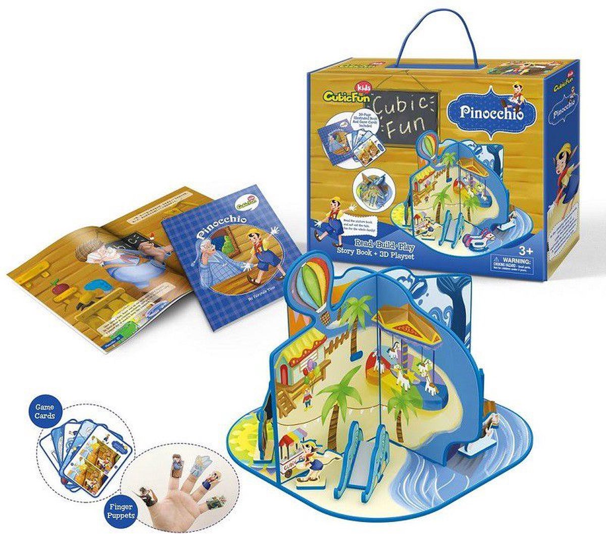 Cubic Fun 3D puzzel  Pinocchio  Schwierigkeit 28  36 stukjes