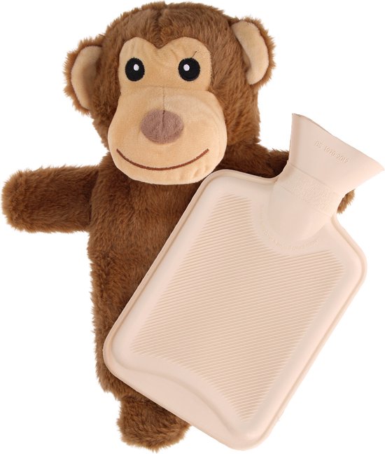 Foto: Zen aap pluche afneembare hoes 750ml bruin