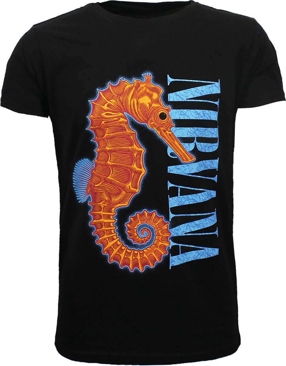 Nirvana Seahorse T-Shirt - Officiële Merchandise - XL