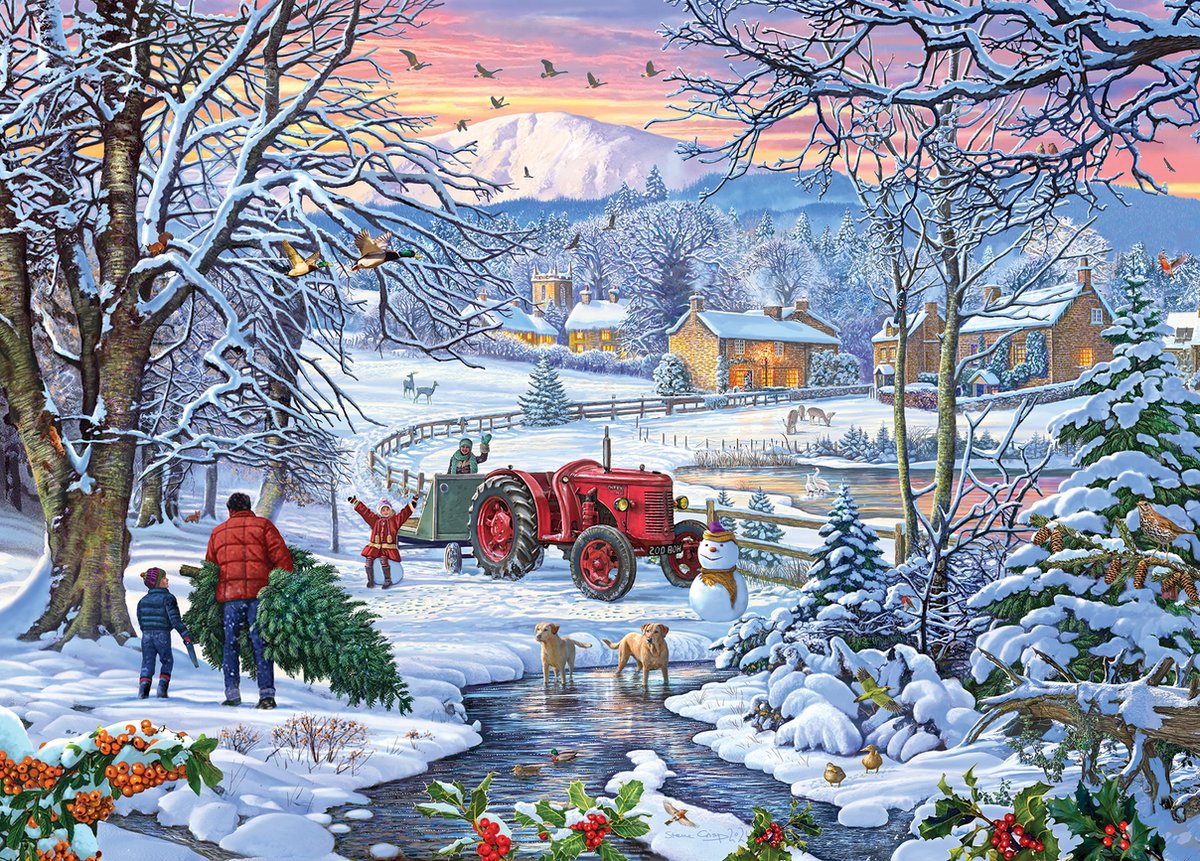 Bringing Home the Tree (1000)
