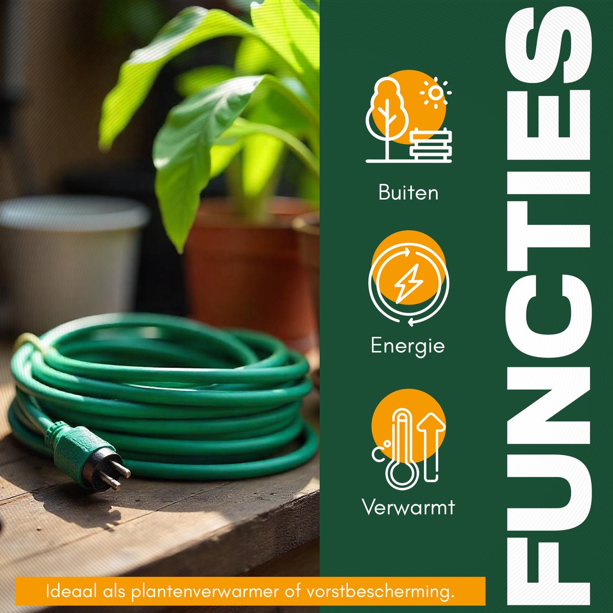 Plutohiker Vorstbescherming verwarmingskabel 12 m, zelfregulerende temperatuurverwarmingskabel voor metaal/kunststof waterleidingen, planten, palmen, huisbuizen, dakgoten, wilgentroggen Plutohiker Vorstbescherming verwarmingskabel 12 m, zelfregulerende temperatuurverwarmingskabel voor metaal/kunststof waterleidingen, planten, palmen, huisbuizen, dakgoten, wilgentroggen