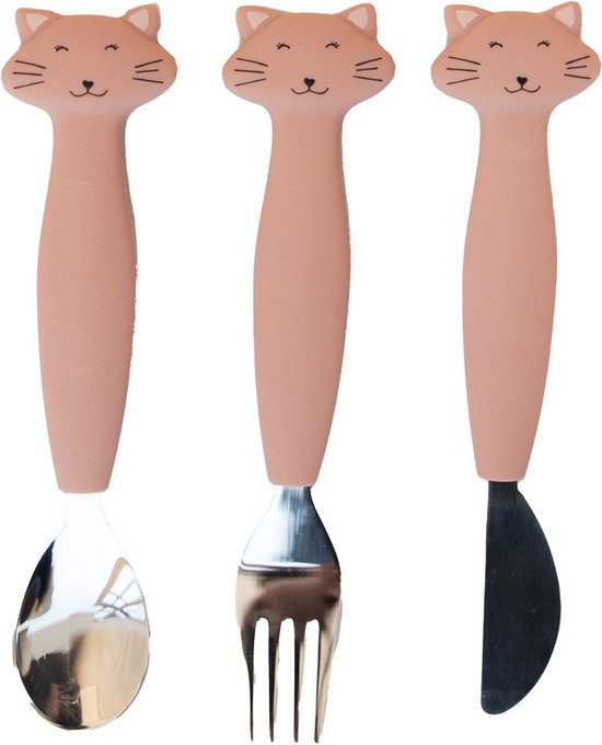 Trixie Silicone Bestek Set 3-Pack - Mrs. Cat van Trixie — afbeelding 5