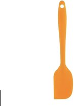 CHPN - Spatel - Siliconen Spatel - Pannenlikker - Kliekjes - Dessert - Oranje - 21cm - Hittebestendig - Kook accessoires - Roeren - Bakken - Koken - Uitspatelen