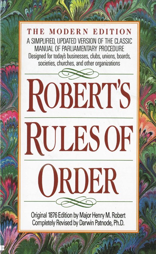 Robert's Rules of Order - cover