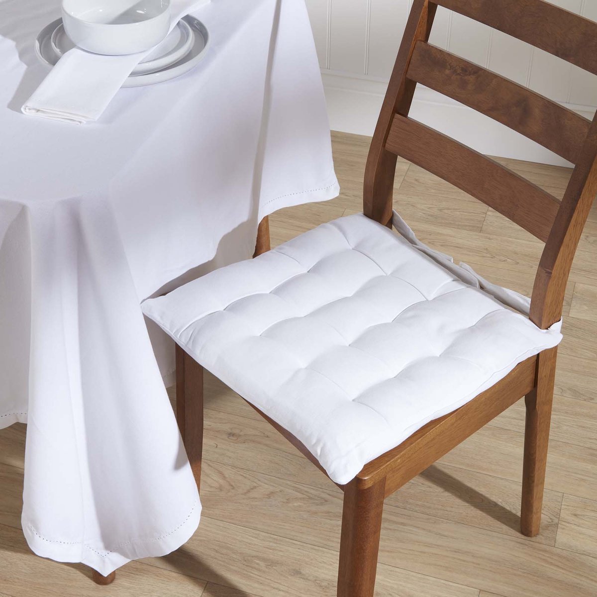 Homescapes katoenen servetten, set van 4, wit — cadeau in Wonen & Interieur - foto 5