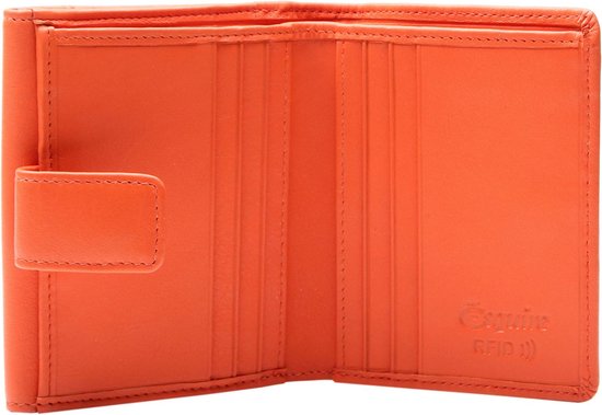 Esquire Cuir Porte-monnaie Viktoria Little Wallet Flame Orange