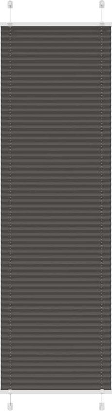 vidaXL - Plissé - store enrouleur - 60x200 - cm - largeur du tissu - 59,4 - cm - polyester - noir