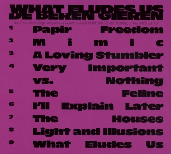 De Beren Gieren - De Beren Gieren (CD)