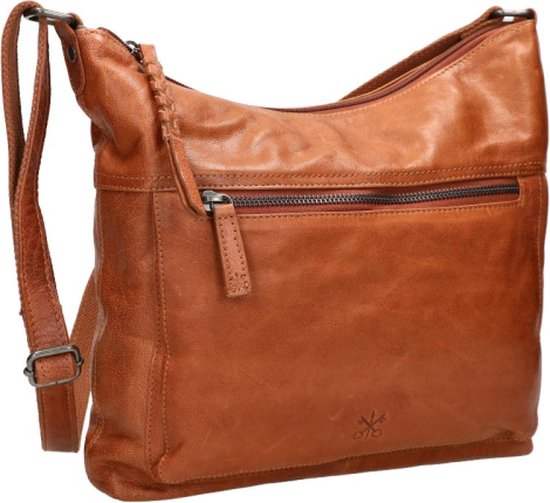 modamoda de - T146 - ital. Umhängetasche Schultertasche aus Leder