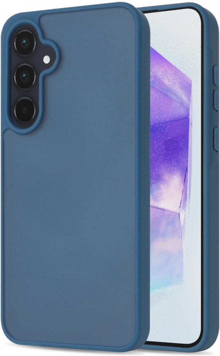 Hoesje Geschikt voor Samsung Galaxy A55 - Matte Back Cover - Blauw