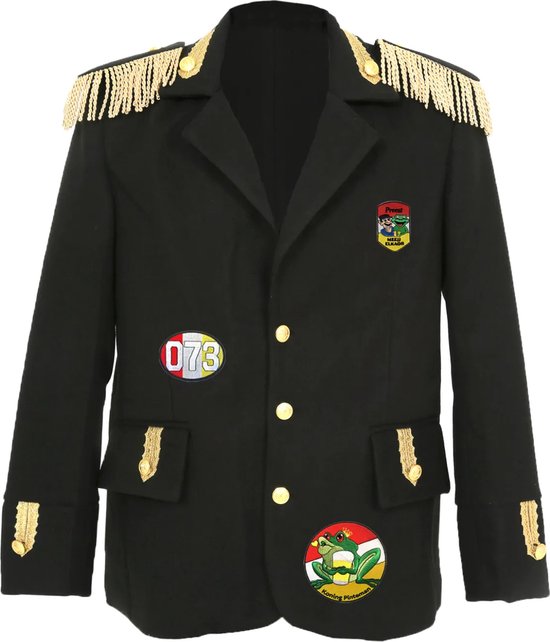 Veste Fjesta© Oeteldonk avec emblèmes - Luxe - Homme - Taille 60 - Déguisements Homme - Carnaval