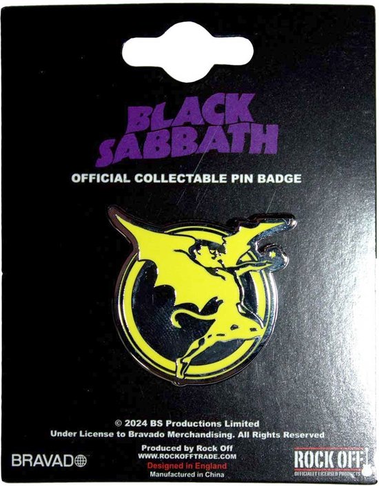Black Sabbath - Never Say Die Pin - Jaune