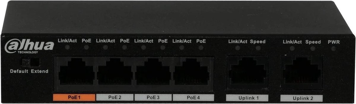 Switch Dahua DH-PFS3006-4ET-60 Black