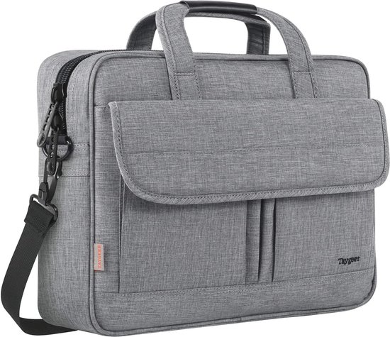 DOMISO 17 inch laptoptas, aktetas, schoudertas, business, waterdichte notebooktas voor 17-17,3 notebook/IdeaPad/HP Envy/MSI GS73VR Stealth Pro/ ASUS ROG, zwart